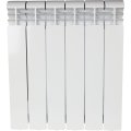 Радиатор алюминиевый STOUT VEGA 500 6 секций боковое подключение (белый RAL 9016), SRA-1310-050006