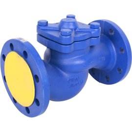 Клапан обратный подъемный ZETKAMA 287A Ду80 Ру16 фланцевый из чугуна, 287A080C31