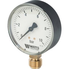 Манометр радиальный WATTS 80мм 1/2 давление 10 бар