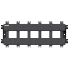Модульный коллектор GIDRUSS MK-150-6DUx25 (до 150 кВт, 2 магистр. подкл. G 1, 3 контура G 1 вверх и 3 вниз)