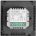 Термостат теплого пола STOUT STE-2001 16А черный, STE-2001-110720