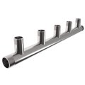 Распределительный коллектор GIDRUSS DMSS-32-25x5 (нерж., магистральное подкл. G 1, 5 контуров G 1, PN10)