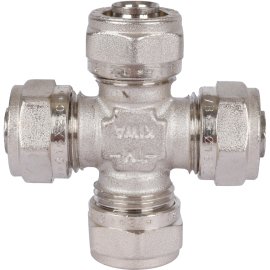 Крестовина TIEMME (16х2.0) для металлопластиковых труб винтовой, 1600071