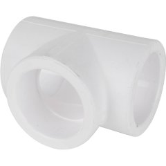 Тройник Kalde d=50 для полипропиленовых труб под сварку (цвет белый)
