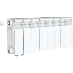 Радиатор биметаллический RIFAR BASE VENTIL 200 BVL 8 секций нижнее левое подключение (белый RAL 9016)