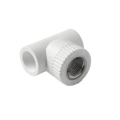 Тройник комбинированный Pro Aqua d=32-1/2 PP-R ВР Белый, PA24015