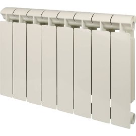 Радиатор биметаллический Global STYLE EXTRA 350 8 секций боковое подключение (белый RAL 9010)