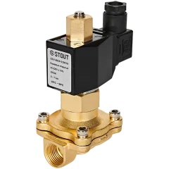 Клапан соленоидный (электромагнитный) STOUT прямого действия НО 220В G1/2 SSV-0020-220015