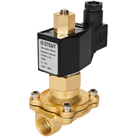 Клапан соленоидный (электромагнитный) STOUT прямого действия НО 220В G1/2 SSV-0020-220015
