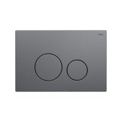 Панель смыва РЕХАУ NOVA ORB STEEL с круглыми клавишами с покрытием против отпечатков пальцев, нержавеющая сталь, брашированный графитовый, матовый, 19102621001