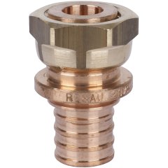 Переходник РЕХАУ RAUTITAN с накидной гайкой 20-G 1/2 RX+ для труб из сшитого полиэтилена аксиальный