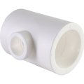 Тройник переходной Политэк 50х25х50 для полипропиленовых труб под сварку (цвет белый), 9300502550