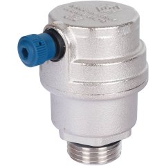 Воздухоотводчик автоматический боковой выпуск STOUT нар.р. 1/2 никель., уплотнительное кольцо — NBR