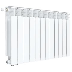 Радиатор биметаллический RIFAR BASE VENTIL 500 BVL 12 секций нижнее левое подключение (белый RAL 9016)