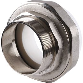 Муфта разъемная Kalde с наружной резьбой 110x4 для полипропиленовых труб под сварку (цвет белый), 3252-tum-110400