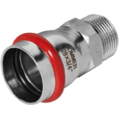 Переходник-НР ROMMER 28х3/4 из нержавеющей стали прессовой