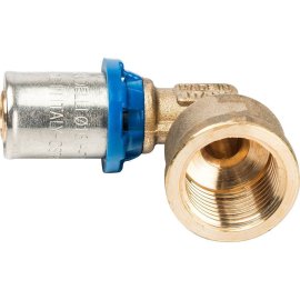 Угольник Prandelli Multyrama 90 с внут.рез. (16х2,0)х1/2 профиль H,TH,U для металлопластиковых труб прессовой, 509.04.51.6