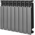Радиатор биметаллический нижнее правое подключение STOUT TITAN VENTIL 500 8 секций (графит RAL 7024), SRB-3320-050008 7024