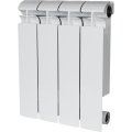 Радиатор биметаллический STOUT ALPHA 350 4 секций боковое подключение (белый RAL 9016), SRB-2310-035004
