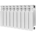 Радиатор биметаллический STOUT TITAN 350 9 секций боковое подключение (белый RAL 9016)