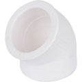 Угольник Kalde d=63 45* для полипропиленовых труб под сварку (цвет белый), R.3212-elb-630045
