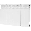Радиатор биметаллический STOUT Space 350 8 секций боковое подключение RAL9016, SRB-0310-035008