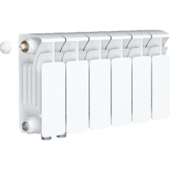Радиатор биметаллический RIFAR BASE VENTIL 200 BVL 6 секций нижнее левое подключение (белый RAL 9016)