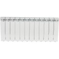 Радиатор алюминиевый STOUT ALPHA 350 12 секций боковое подключение (белый RAL 9016), SRA-2310-035012