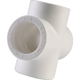 Крестовина Политэк d=25 для полипропиленовых труб под сварку (цвет белый), 9000002525