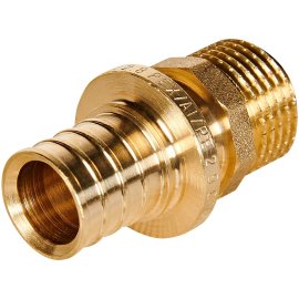 Переходник с наружной резьбой ROMMER 20xG 1/2 для труб из сшитого полиэтилена аксиальный, RFA-0001-002012