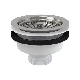 Донный клапан сифона для мойки AlcaPlast 6/4 с нержавеющей peшeткой DN115, A37