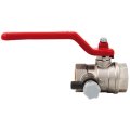 Кран шаровой Itap 115 1/2 муфтовый полнопроходной со спускным устройством (рычаг)