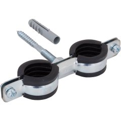 Хомут двойной Walraven Cobra с epdm М8 25-29мм+винт-шуруп М8х80мм+дюбель, шт, 0802129