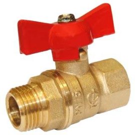 Кран шаровой ГАЛЛОП DN-15 СТАНДАРТ 231 бабочка ВхН, 0103165