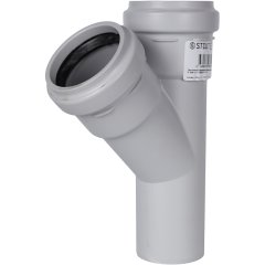 Тройник канализационный бесшумный STOUT D58x58/ 45°, SKB-0015-585845