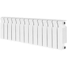 Радиатор биметаллический RIFAR MONOLIT 300 14 секций боковое подключение (белый RAL 9016), 3RM30-14