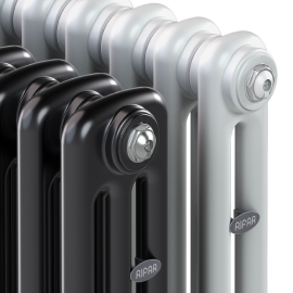 Трубчатый радиатор RIFAR TUBOG 3037/56 секций нижнее подключение DV2 (белый RAL 9016), TUB 3037-56-DV2