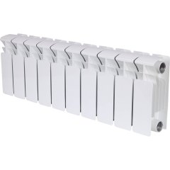 Радиатор биметаллический RIFAR BASE 200 10 секций боковое подключение (белый RAL 9016)