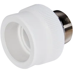 Муфта комбинированная Pro Aqua d= 63-2 PP-R под ключ НР Белая