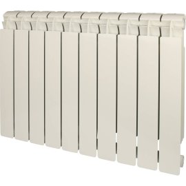 Радиатор алюминиевый Global VOX EXTRA 500 10 секций боковое подключение (белый RAL 9010), 83546