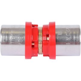 Муфта TIEMME 20x20 для металлопластиковых труб прессовой, 1650022