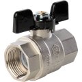 Кран шаровой STOUT полнопроходной, ВР/ВР, ручка бабочка 1, SVB-0002-000025