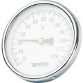 Термометр биметаллический WATTS с погружной гильзой 100 мм
