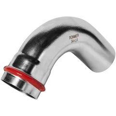 Угольник ROMMER однораструбный 90°-НПр, 54, из нержавеющей стали прессовой