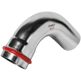 Угольник ROMMER однораструбный 90°-НПр, 54, из нержавеющей стали прессовой