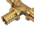 Тройник аксиальный, латунь,20, желтый, RTP