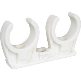 Клипса Walraven белая (двойная) 14-15мм с латунной втулкой М6, шт, 0853215