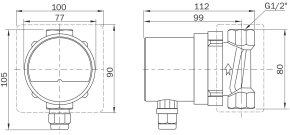 Насос циркуляционный AQUARIO для ГВС PRIME-151.5-80HW, 5151