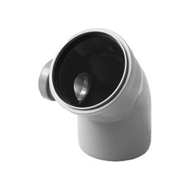 Отвод с выходом левый Pro Aqua Comfort D110x50/45 PP, 10010545L