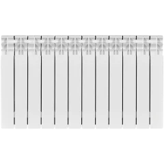 Радиатор биметаллический STOUT TITAN 500 12 секций боковое подключение (белый RAL 9016)